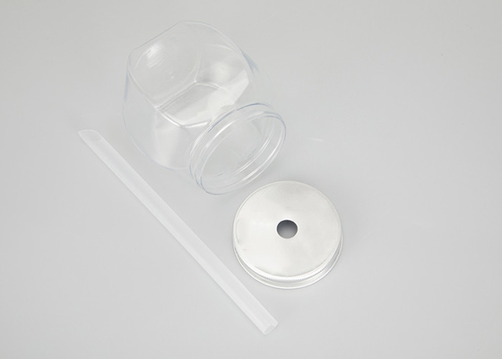 Hộp đựng lọ nhựa PET cấp thực phẩm với nắp nhôm 65mm