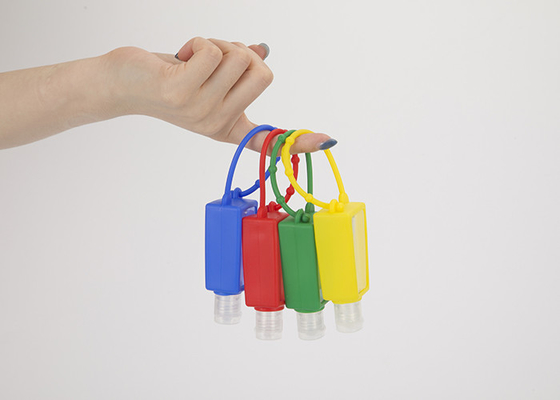 Chai gel rửa tay kháng khuẩn nhỏ 30ml PET với gel silicone hình thang