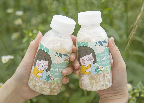 400ml 14oz Chai trà sữa đậu nành chịu nhiệt Chai nước ép hình vuông bằng nhựa có vị ngọt