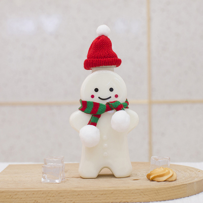Chai nước ép nhựa Giáng sinh có nắp chống rò rỉ, chai trà sữa rỗng