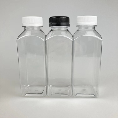 Quảng trường đồ uống chai nhựa Stock bán nóng 100ml 250ml 350ml 500ml chai nhựa với nắp vít cho nước trái cây