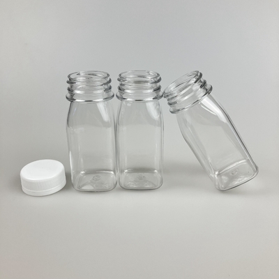 8oz 16oz Clear Plastic Juice Container Quad với PP Cap