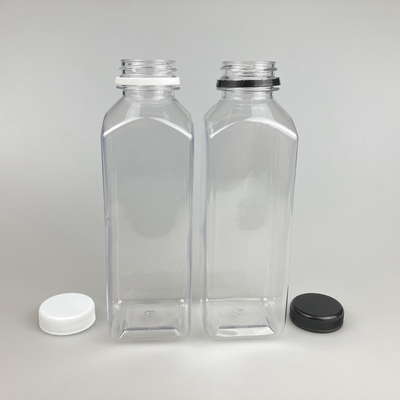 8oz 16oz Clear Plastic Juice Container Quad với PP Cap