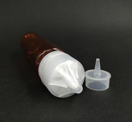 Chiếc chai nhỏ giọt (màu đen minh bạch) có thể sử dụng lại, nắp chống trẻ em, thiết bị áp dụng mũi nhỏ giọt dễ dàng Chiếc chai nhỏ giọt với nén