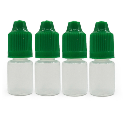 Máy nhỏ giọt có thể nén trong suốt 5ml vật liệu PE