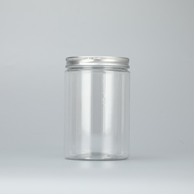 tùy chỉnh 100ml 200ml 8oz 300ml 12oz 500ml trắng đen amber rõ ràng rộng miệng thùng mỹ phẩm vật nuôi nhựa bình với alum