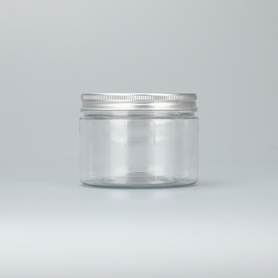 tùy chỉnh 100ml 200ml 8oz 300ml 12oz 500ml trắng đen amber rõ ràng rộng miệng thùng mỹ phẩm vật nuôi nhựa bình với alum
