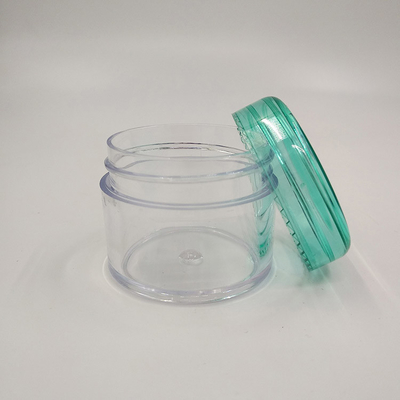 Mini Transparent Plastic PS Eye Face Cream Pot Bao bì mỹ phẩm 3g 5g 10g 15g 20g Thùng nhựa nhỏ với nắp đầy màu sắc