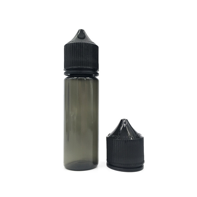 50 ml chai nhỏ giọt PET lỏng có thể ép với nắp hoặc nắp màu đen hoặc trắng