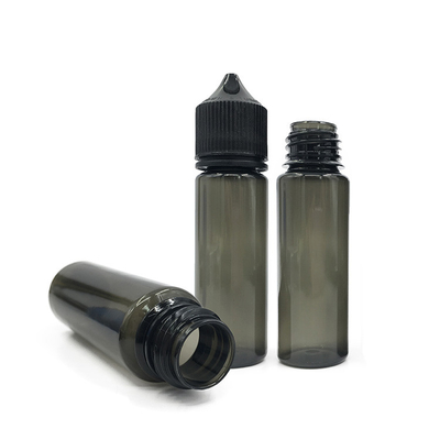 50 ml chai nhỏ giọt PET lỏng có thể ép với nắp hoặc nắp màu đen hoặc trắng