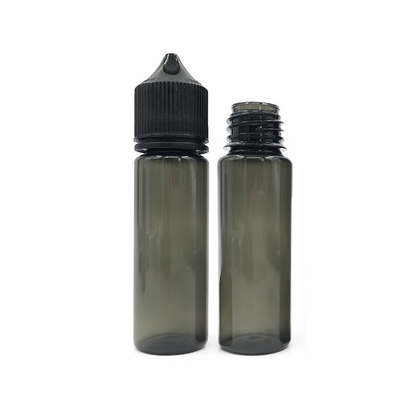 50 ml chai nhỏ giọt PET lỏng có thể ép với nắp hoặc nắp màu đen hoặc trắng