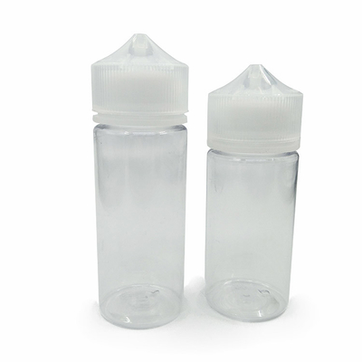 120 ml chai nhỏ giọt dầu rõ ràng với nhỏ giọt màu đen / trắng không bị giả mạo