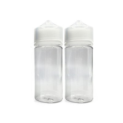 120 ml chai nhỏ giọt dầu rõ ràng với nhỏ giọt màu đen / trắng không bị giả mạo