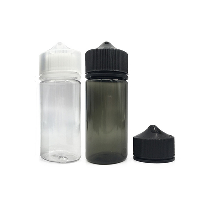 120 ml chai nhỏ giọt dầu rõ ràng với nhỏ giọt màu đen / trắng không bị giả mạo