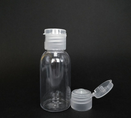 Hình mẫu miễn phí chai nhựa PET trong suốt với nắp flip trống chai Flip Cap Cream chai với nắp flip với nguồn cung cấp của nhà máy