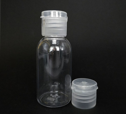 Hình mẫu miễn phí chai nhựa PET trong suốt với nắp flip trống chai Flip Cap Cream chai với nắp flip với nguồn cung cấp của nhà máy