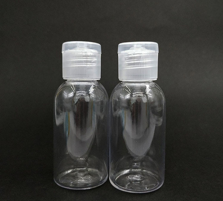 Hình mẫu miễn phí chai nhựa PET trong suốt với nắp flip trống chai Flip Cap Cream chai với nắp flip với nguồn cung cấp của nhà máy