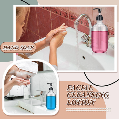 Máy phân phối chất lỏng tổng hợp màu trắng với màu chai tùy chỉnh và mẫu được cung cấp