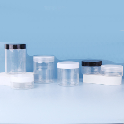 Giá rẻ bán buôn trống 200ml Clear PET 500ml 300ml 800ml Plastic Jar Container For Food Cosmetics