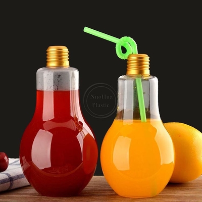 Nhập giá bán buôn Custom Cold Press Tall Round Sample chai nhựa cho nước trái cây 12pz chai nước trái cây nhựa