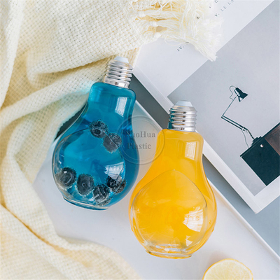 Nhập giá bán buôn Custom Cold Press Tall Round Sample chai nhựa cho nước trái cây 12pz chai nước trái cây nhựa