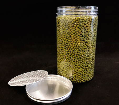 Tùy chỉnh 30g 50g PET Bao bì mỹ phẩm nhựa container trống hộp kem đen với nắp nhựa
