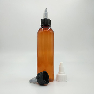 Custom Clear Plastic Screw Top Bottles Với Custom Label Panel Và Screw Neck Finish
