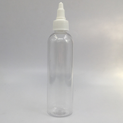 Custom Clear Plastic Screw Top Bottles Với Custom Label Panel Và Screw Neck Finish