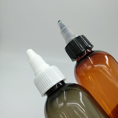 Custom Clear Plastic Screw Top Bottles Với Custom Label Panel Và Screw Neck Finish