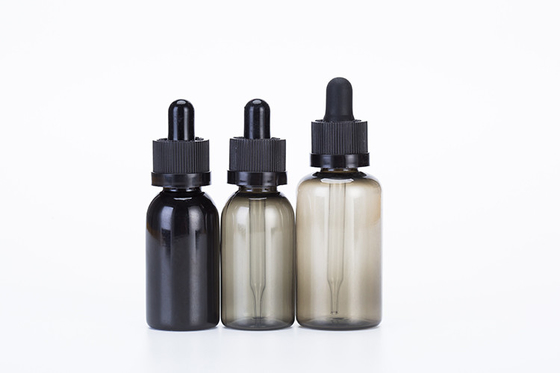 Chiếc chai nhỏ giọt 10-120ml Mũi vít mịn Logo tùy chỉnh minh bạch Đen tùy chỉnh