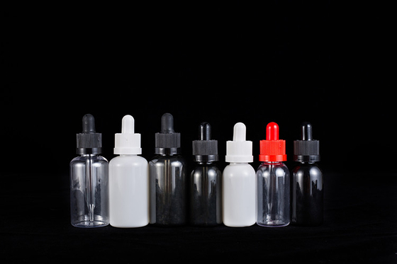 Chiếc chai nhỏ giọt 10-120ml Mũi vít mịn Logo tùy chỉnh minh bạch Đen tùy chỉnh