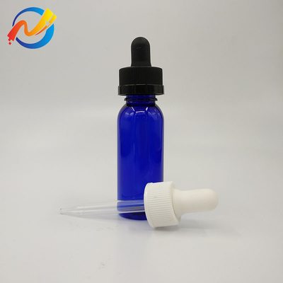15ml Logo tùy chỉnh chai nhỏ giọt nhựa bề mặt mịn mượt Đen minh bạch