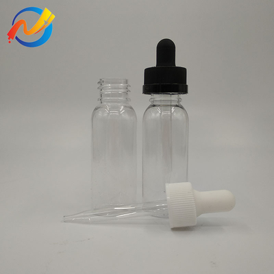 15ml Logo tùy chỉnh chai nhỏ giọt nhựa bề mặt mịn mượt Đen minh bạch