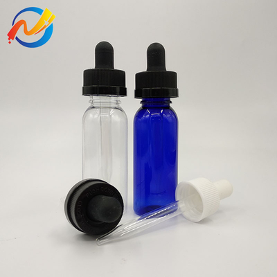 15ml Logo tùy chỉnh chai nhỏ giọt nhựa bề mặt mịn mượt Đen minh bạch