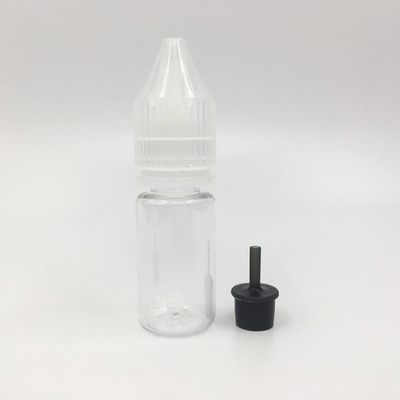 Chiếc chai E Liquid trong suốt được tùy chỉnh với nắp vít hình tròn