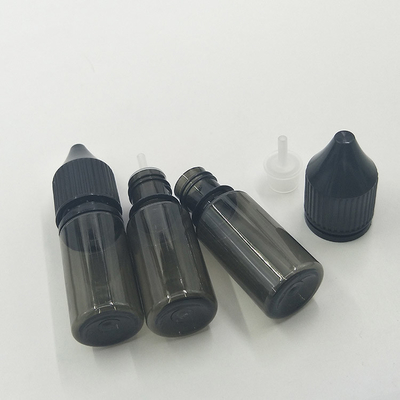 Chiếc chai E Liquid trong suốt được tùy chỉnh với nắp vít hình tròn