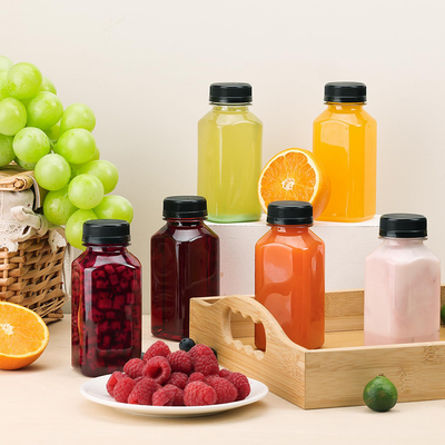 chai trà sữa nhựa hiện đại với tay cầm cách nhiệt rõ ràng hoặc tùy chỉnh màu sắc