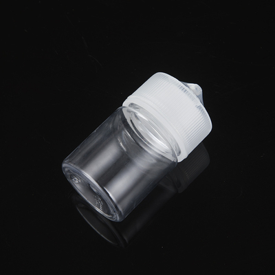 chai chất lỏng PET E tròn với Custom Logo Screw Cap Seal