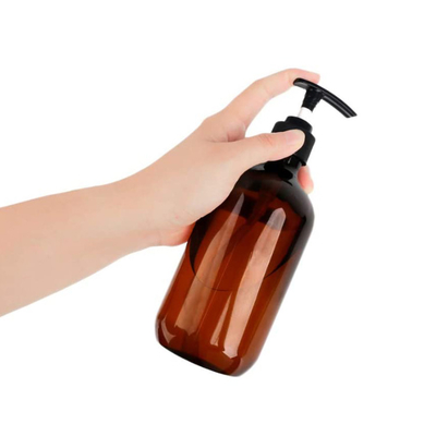 Lại sử dụng chai bơm PET tròn cho 3000pcs Mqq Custom Logo Dispensing Shampoo