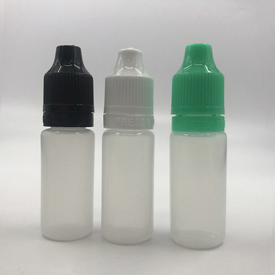 Nhìn qua Đen tùy chỉnh chai nhỏ giọt 10ml-120ml bề mặt mịn cho lưu trữ chất lỏng