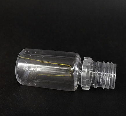 Các chai nước E tròn chống trẻ em với in tùy chỉnh Bao bì nắp vít trong suốt với dung lượng khác nhau