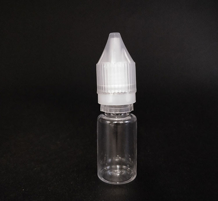 Các chai nước E tròn chống trẻ em với in tùy chỉnh Bao bì nắp vít trong suốt với dung lượng khác nhau