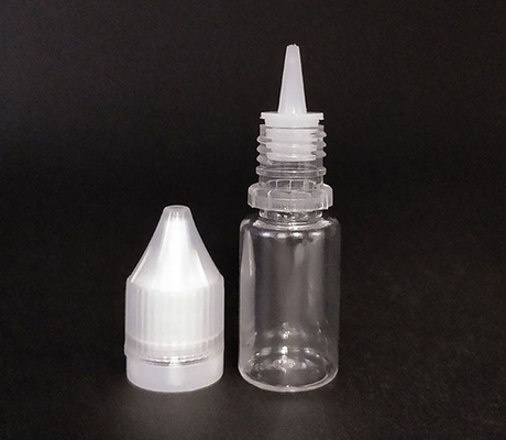 Các chai nước E tròn chống trẻ em với in tùy chỉnh Bao bì nắp vít trong suốt với dung lượng khác nhau
