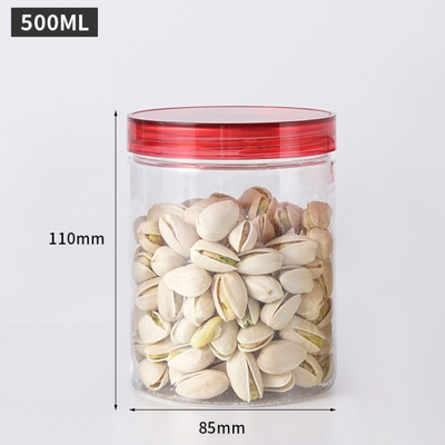 Các thùng chứa lọ nhựa có thể tùy chỉnh với dung lượng 2oz-8oz minh bạch / tùy chỉnh tùy chọn in và nắp