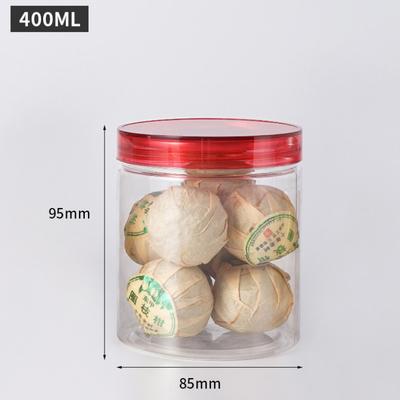 Các thùng chứa lọ nhựa có thể tùy chỉnh với dung lượng 2oz-8oz minh bạch / tùy chỉnh tùy chọn in và nắp