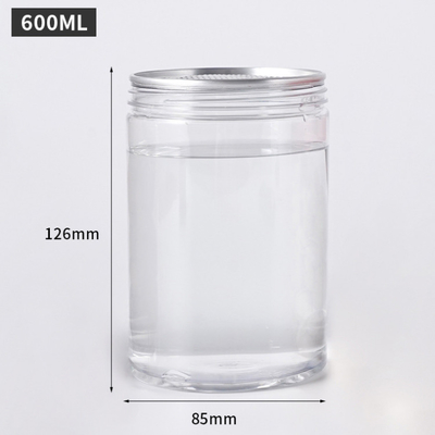 Các thùng chứa lọ nhựa có thể tùy chỉnh với dung lượng 2oz-8oz minh bạch / tùy chỉnh tùy chọn in và nắp