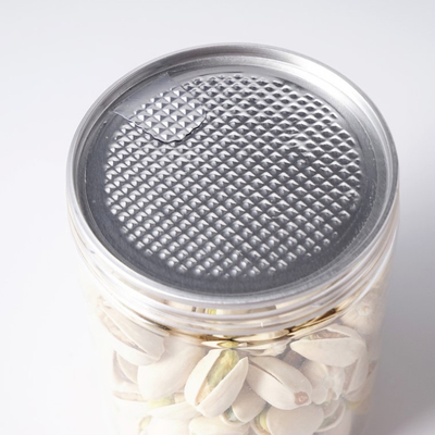 Các thùng chứa lọ nhựa có thể tùy chỉnh với dung lượng 2oz-8oz minh bạch / tùy chỉnh tùy chọn in và nắp