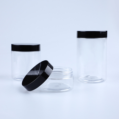 Bao bì mỹ phẩm loại thực phẩm Nước hoa mật ong 150ml 250ml Frosted Clear Amber Pet Plastic Cream Jar
