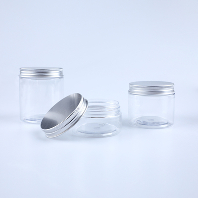 Thức ăn chất lượng rỗng mỹ phẩm cơ thể scrub mặt nạ bình PET trong suốt 30ml 500ml lọ nhựa với nắp