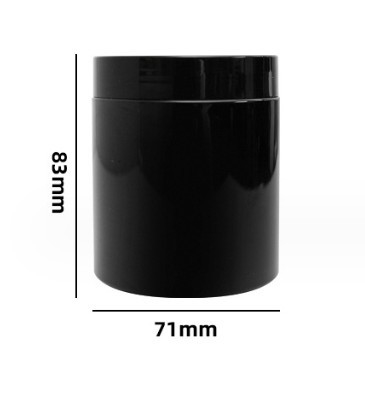 Bán nóng 30ml 50ml 100ml 120ml 150ml hộp nhựa rừng đen mờ với nắp